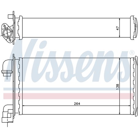 NISSEN Nissens Heater, 70501 70501